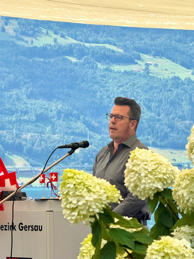 Festredner und Kantonsrat Kari Camenzind